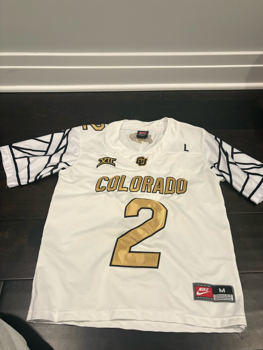 Colorado Buffaloes Deion Sanders #2 Nike Football Jersey – Youth Medium